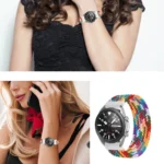 For Samsung Galaxy Watch 3 41mm Adjustable Nylon Braided Elasticity Replacement Strap Watchband - Image 7