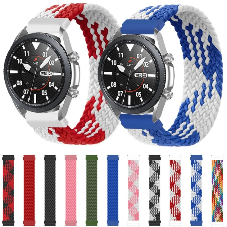 EDA001644905_B7.webp For Samsung Galaxy Watch 3 41mm Adjustable Nylon Braided Elasticity Replacement Strap Watchband - Image 8