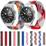 For Samsung Galaxy Watch 3 45mm Adjustable Nylon Braided Elasticity Replacement Strap Watchband - Image 8