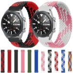 For Samsung Galaxy Watch 3 45mm Adjustable Nylon Braided Elasticity Replacement Strap Watchband - Image 8