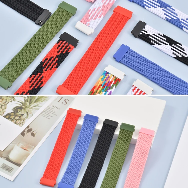 EDA001645005_B5.webp For Samsung Galaxy Watch 3 45mm Adjustable Nylon Braided Elasticity Replacement Strap Watchband - Image 6