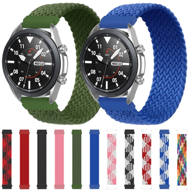 EDA001645005_B7.webp For Samsung Galaxy Watch 3 45mm Adjustable Nylon Braided Elasticity Replacement Strap Watchband - Image 8