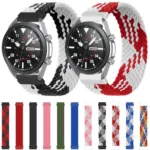 For Samsung Galaxy Watch Active / Active2 40mm / Active2 44mm Adjustable Nylon Braided Elasticity Replacement Strap Watchband - Image 8