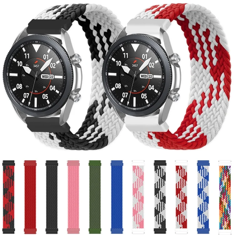 EDA001645101_B7.webp For Samsung Galaxy Watch Active / Active2 40mm / Active2 44mm Adjustable Nylon Braided Elasticity Replacement Strap Watchband - Image 8