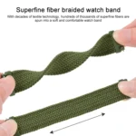 For Samsung Galaxy Watch Active / Active2 40mm / Active2 44mm Adjustable Nylon Braided Elasticity Replacement Strap Watchband - Image 3