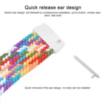 For Samsung Galaxy Watch Active / Active2 40mm / Active2 44mm Adjustable Nylon Braided Elasticity Replacement Strap Watchband - Image 5