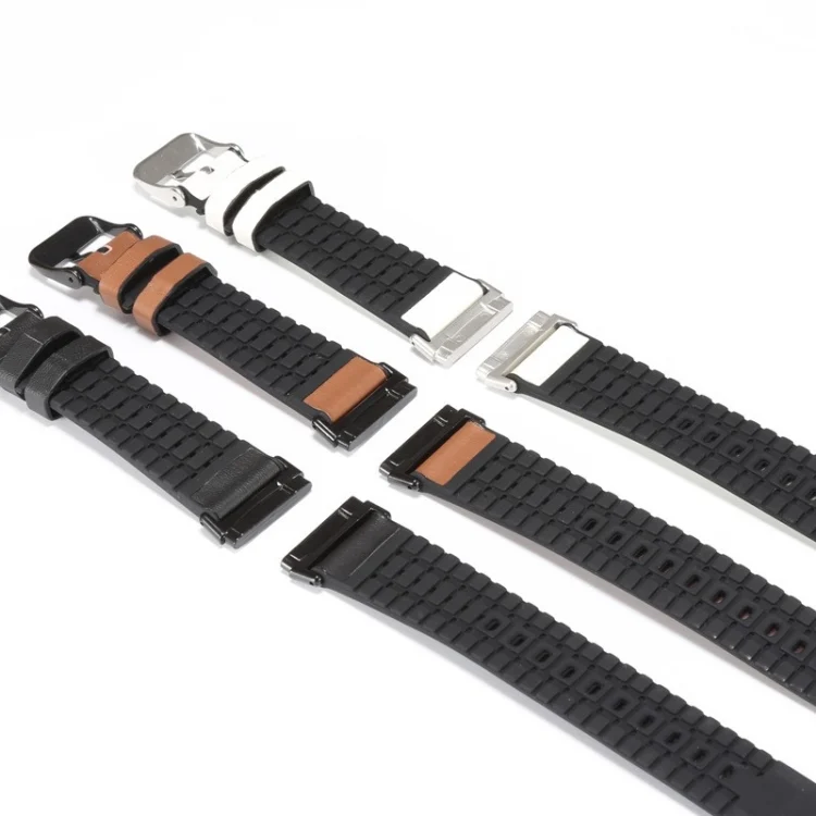 EDA001648901_B3.webp Leather + Silicone Replacement Strap Watchband - Image 4