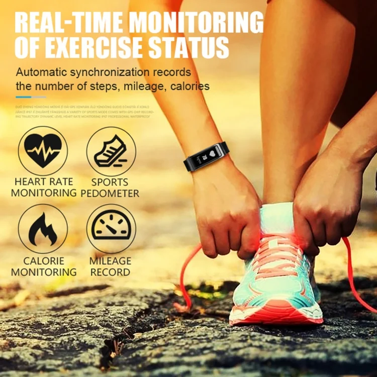 EDA001687701_B3.webp Y3 0.96 inch OLED Screen Smart Bracelet, Support Sleep Monitoring / Heart Rate Monitoring / Bluetooth Call - Image 4