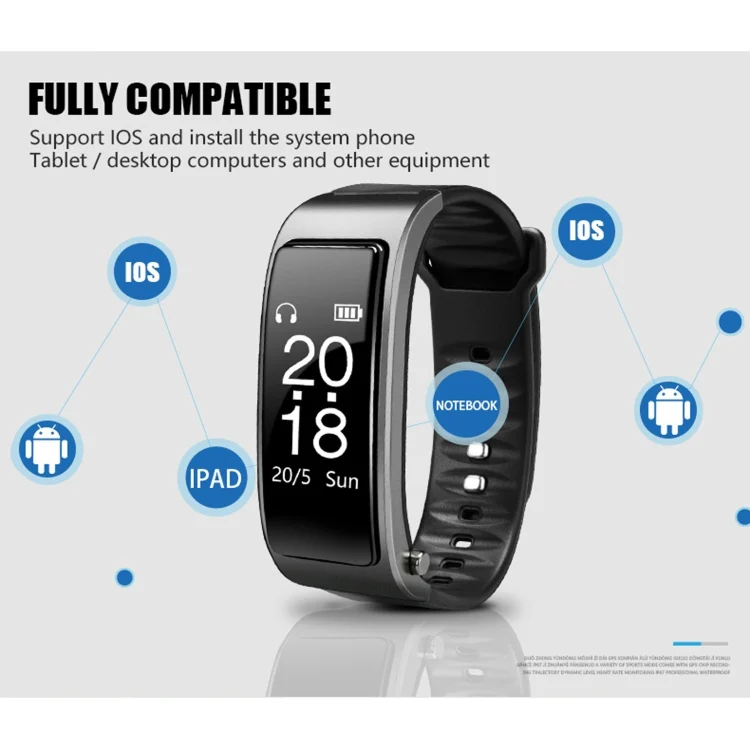 EDA001687701_B6.webp Y3 0.96 inch OLED Screen Smart Bracelet, Support Sleep Monitoring / Heart Rate Monitoring / Bluetooth Call - Image 7