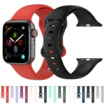 Silicone Watchbands For Apple Watch Series, 7 45mm / 6 & SE & 5 & 4 44mm / 3 & 2 & 1 42mm, Size: Small Code - Image 2