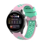 For Huawei Watch 3 / 3 Pro 22mm Two-color Silicone Replacement Strap Watchband - Image 7
