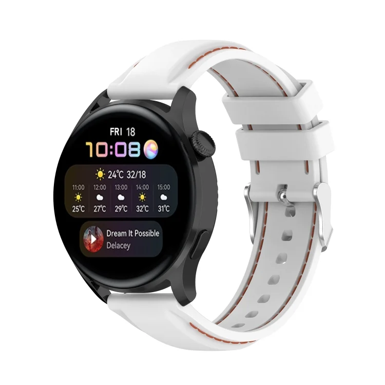 EDA001709701A_3.webp For Huawei Watch 3 / 3 Pro 22mm Silicone Replacement Strap Watchband - Image 7