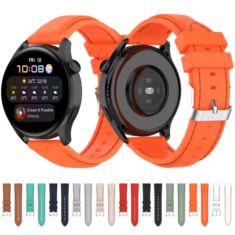EDA001709701_B3.webp For Huawei Watch 3 / 3 Pro 22mm Silicone Replacement Strap Watchband - Image 4