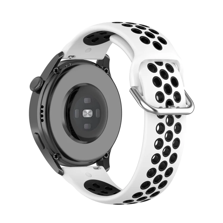 EDA001709801A_4.webp For Huawei Watch 3 / 3 Pro 22mm Sport Two-color Silicone Replacement Strap Watchband - Image 8