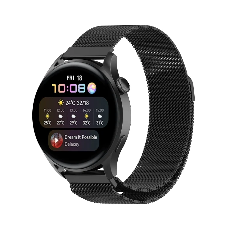 EDA001709901A_3.webp For Huawei Watch 3 / 3 Pro 22mm Milanese Loop Replacement Strap Watchband - Image 7