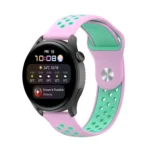 For Huawei Watch 3 / 3 Pro 22mm Two-color Silicone Replacement Strap Watchband - Image 7