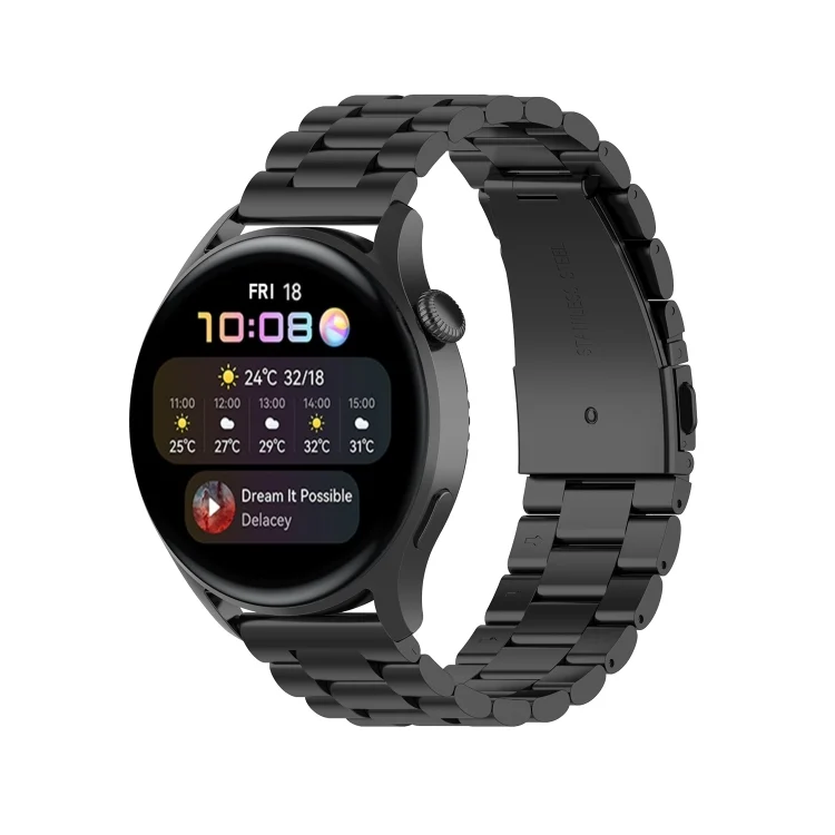 EDA001710101A_2.webp For Huawei Watch 3 / 3 Pro 22mm Three-beads Steel Replacement Strap Watchband - Image 7