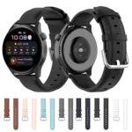 For Huawei Watch 3 / 3 Pro 22mm Round Tail Leather Replacement Strap Watchband - Image 4