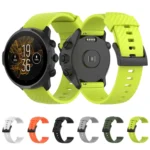 For Suunto 7 24mm Solid Color Silicone Replacement Strap Watchband - Image 4