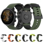 For Suunto 7 24mm Two-color Silicone Replacement Strap Watchband - Image 4