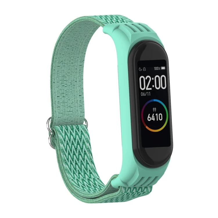 EDA001720101A.webp For Xiami Mi Band 6 / 5 / 4 / 3 Wavy Texture 8-shaped Buckle Replacement Strap Watchband - Image 1