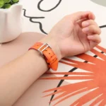 Strip Texture Leather Replacement Watchbands For Apple Watch Series, 7 45mm / 6 & SE & 5 & 4 44mm / 3 & 2 & 1 42mm, 7 41mm / 6 & SE & 5 & 4 40mm / 3 & 2 & 1 38mm - Image 6