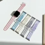 Discoloration in Light TPU Replacement Watchbands For Apple Watch Series, 7 45mm / 6 & SE & 5 & 4 44mm / 3 & 2 & 1 42mm, 7 41mm / 6 & SE & 5 & 4 40mm / 3 & 2 & 1 38mm - Image 2