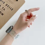 Discoloration in Light TPU Replacement Watchbands For Apple Watch Series, 7 45mm / 6 & SE & 5 & 4 44mm / 3 & 2 & 1 42mm, 7 41mm / 6 & SE & 5 & 4 40mm / 3 & 2 & 1 38mm - Image 6