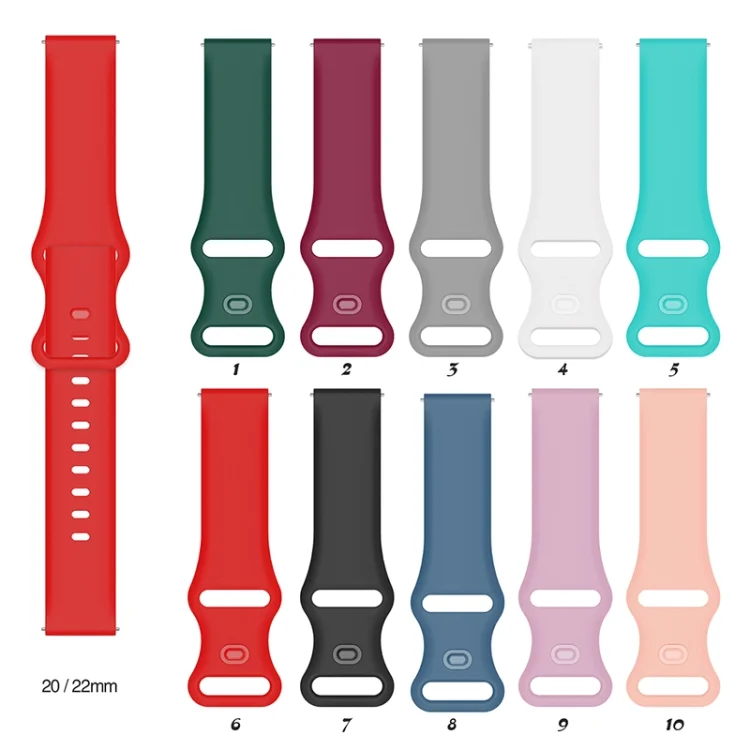 EDA001758101_B2.webp For Huawei Watch 3 Internal Buckle Perforation Silicone Replacement Watchband - Image 3