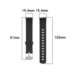 For Fitbit Luxe xDFind Silicone Watch Band, Size:S (Pine Needle Green) - Image 2