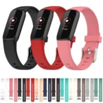 For Fitbit Luxe xDFind Silicone Watch Band, Size:S (Pine Needle Green) - Image 4