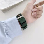 Nylon Replacement Strap Watchband, For Apple Watch Series 7 41mm / & 6 & SE & 5 & 4 40mm, For Apple Watch Series 7 45mm / & 6 & SE & 5 & 4 44mm - Image 3