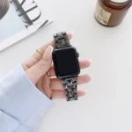 Rhombic Grid Ceramics Replacement Strap Watchband, For Apple Watch Series 7 41mm / & 6 & SE & 5 & 4 40mm, For Apple Watch Series 7 45mm / & 6 & SE & 5 & 4 44mm - Image 5