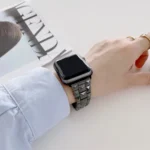 Rhombic Grid Ceramics Replacement Strap Watchband, For Apple Watch Series 7 41mm / & 6 & SE & 5 & 4 40mm, For Apple Watch Series 7 45mm / & 6 & SE & 5 & 4 44mm - Image 6