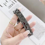 Rhombic Grid Ceramics Replacement Strap Watchband, For Apple Watch Series 7 41mm / & 6 & SE & 5 & 4 40mm, For Apple Watch Series 7 45mm / & 6 & SE & 5 & 4 44mm - Image 2