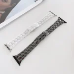 Rhombic Grid Ceramics Replacement Strap Watchband, For Apple Watch Series 7 41mm / & 6 & SE & 5 & 4 40mm, For Apple Watch Series 7 45mm / & 6 & SE & 5 & 4 44mm - Image 3