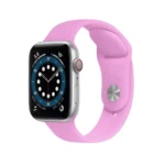 Discoloration in Sun Silicone Replacement Watchband For Apple Watch Series, 7 45mm / 6 & SE & 5 & 4 44mm / 3 & 2 & 1 42mm, 7 41mm / 6 & SE & 5 & 4 40mm / 3 & 2 & 1 38mm - Image 2