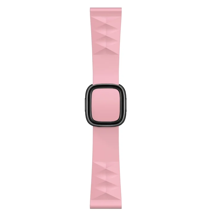 Modern Style Silicone Replacement Strap Watchband For Apple Watch Series 6 & SE & 5 & 4 44mm / 3 & 2 & 1 42mm, Black Buckle, Rose Gold Buckle, Silver Buckle