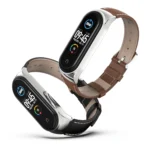 For Xiaomi Mi Band 6 / 5 / 4 / 3 CS First Layer Cowhide Replacement Watchband - Image 2