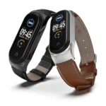 For Xiaomi Mi Band 6 / 5 / 4 / 3 CS First Layer Cowhide Replacement Watchband - Image 3