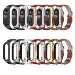 For Xiaomi Mi Band 6 / 5 / 4 / 3 CS First Layer Cowhide Replacement Watchband - Image 4