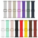Japanese Word Buckle Silicone Replacement Watchband For Apple Watch Series, 7 45mm / 6 & SE & 5 & 4 44mm / 3 & 2 & 1 42mm - Image 2