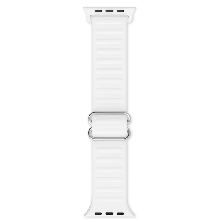 Japanese Word Buckle Silicone Replacement Watchband For Apple Watch Series, 7 41mm / 6 & SE & 5 & 4 40mm / 3 & 2 & 1 38mm