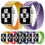 Single Loop Weaving Nylon Replacement Watchband, Size: L 155mm For Apple Watch Series 6 & SE & 5 & 4 40mm / 3 & 2 & 1 38mm, L 155mm 40mm / 38 mm - Image 2