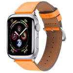 Small Waist Leather Replacement Strap Watchband, For Apple Watch Series 7  41mm / & 6 & SE & 5 & 4 40mm, For Apple Watch Series  7  45mm / & 6 & SE & 5 & 4 44mm - Image 4