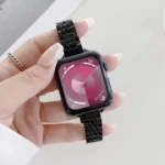 Seven-beads Steel Replacement Strap Watchband, For Apple Watch Series 9&8&7 41mm, For Apple Watch Ultra 49mm, For Apple Watch Series 7  41mm / & 6 & SE & 5 & 4 40mm...