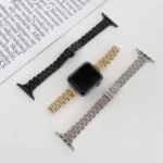 Seven-beads Steel Replacement Strap Watchband, For Apple Watch Series 9&8&7 41mm, For Apple Watch Ultra 49mm, For Apple Watch Series 7  41mm / & 6 & SE & 5 & 4 40mm... - Image 4