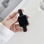 Seven-beads Steel Replacement Strap Watchband, For Apple Watch Series 9&8&7 41mm, For Apple Watch Ultra 49mm, For Apple Watch Series 7  41mm / & 6 & SE & 5 & 4 40mm... - Image 5