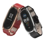 For Xiaomi Mi Band 6 / 5 / 4 / 3 Mijobs First Layer Cowhide Plus Replacement Watchband - Image 2