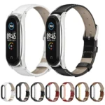 For Xiaomi Mi Band 6 / 5 / 4 / 3 Mijobs First Layer Cowhide Plus Replacement Watchband - Image 5